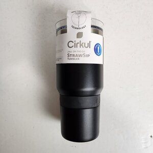 New Cirkul Carbonite Black On-The-Go StrawSip  Steel Tumbler - 24oz